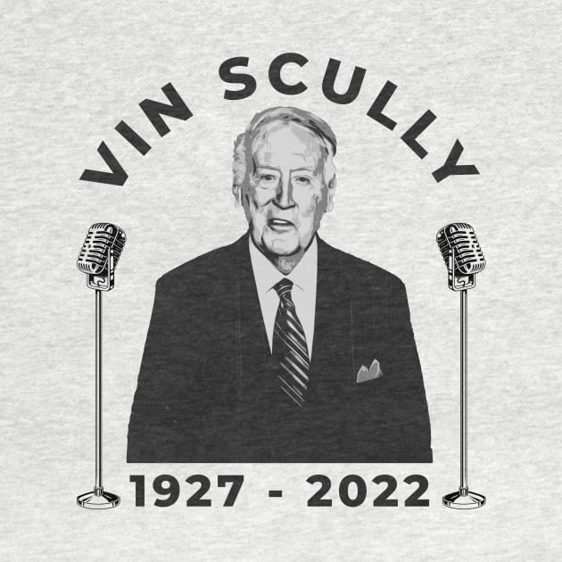 vin scully 1927 - 2022 by Thermul Bidean